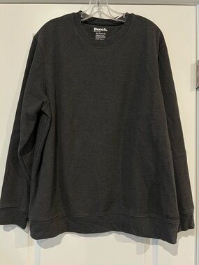 Men’s Bench. Urban wear charcoal gray waffle-knit crewneck shirt. XL. Pre-owned.